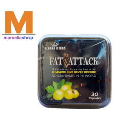 كبسولات فات اتاك الاسود هيربال كينج fat attack herbal king